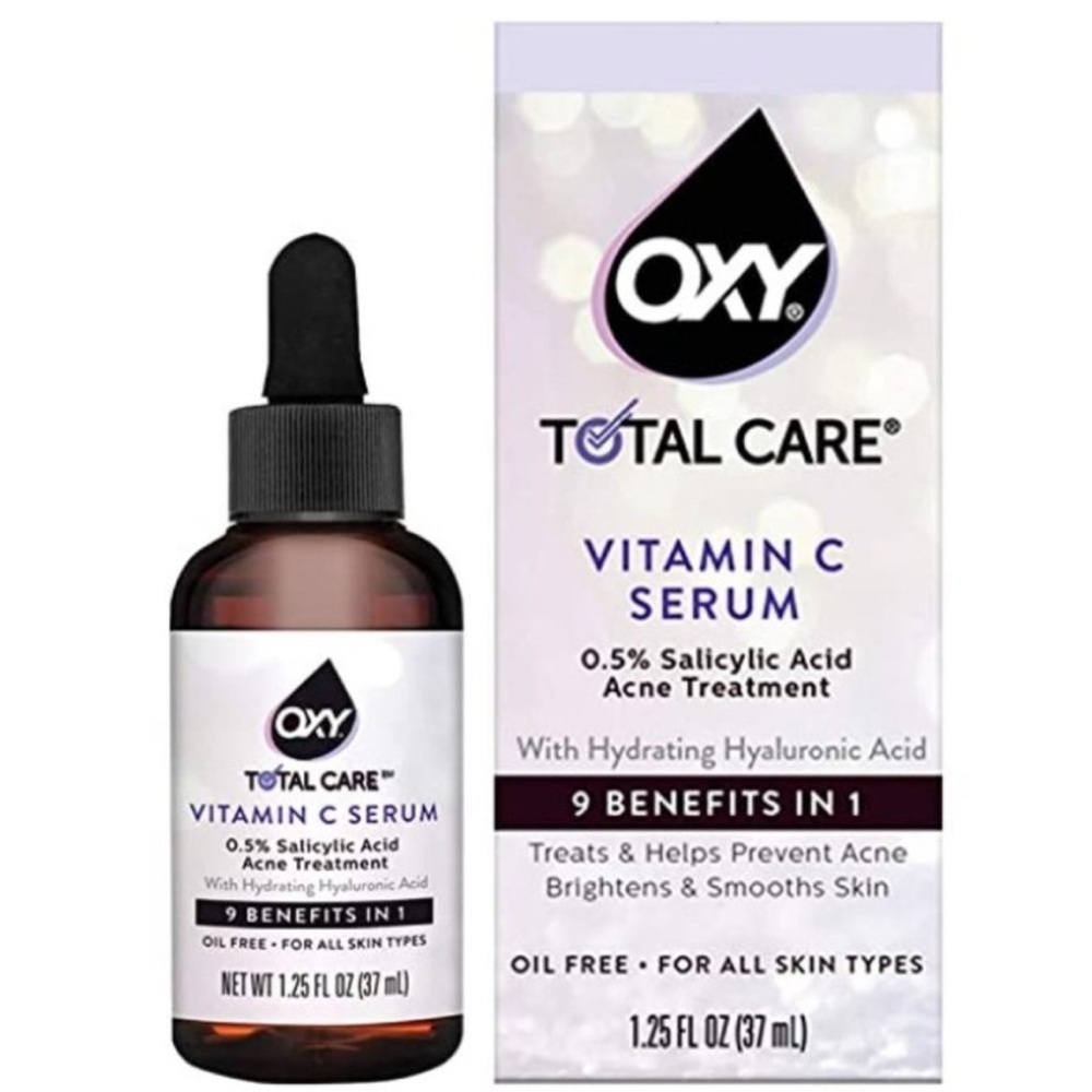 OXY TOTAL CARE Vitamin C Serum With Hydrating Hyaluronic Acid 1.25 Fl oz